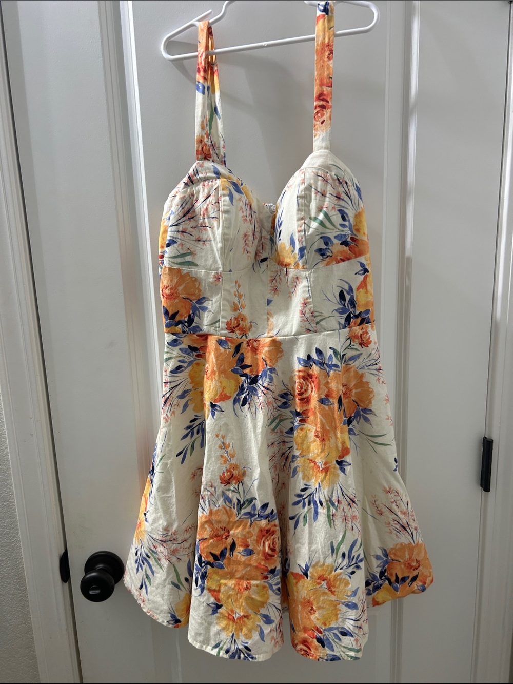 Bailey Blue Floral A-Line Fit & Flare Sundress